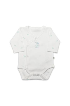 Bi̇style Kruvaze Body Uzun Kol Hello World 17109 Mint