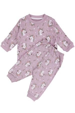 Kız Bebek Mor Unicorn Baskılı Pijama Takımı