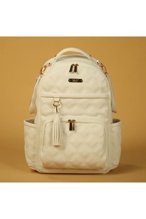 M&Y Oeste Deri Anne Bebek Bakım Sırt Çantası 7300 Krem