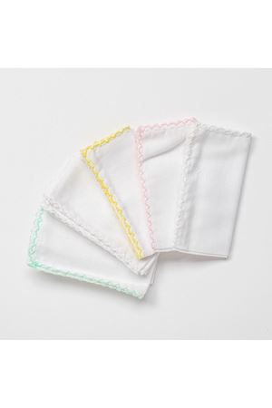 Andywawa AC24447 Basic 5'Li Bebek Ağız Mendili 25x25 cm Pink