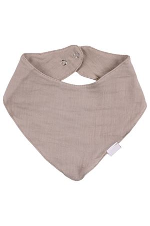Unisex Bej Üçgen Müslin Fular Önlük