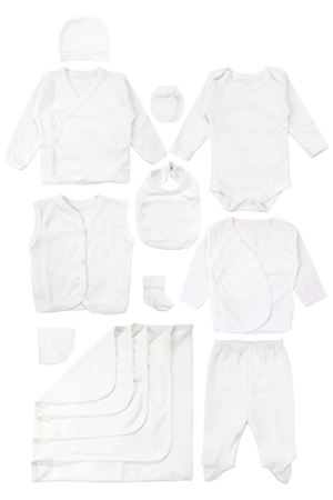 Unisex Ekru Organik 10 Parça Hastane Çıkış Seti