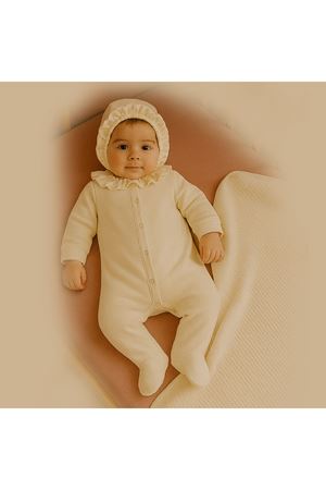 Bistyle Yenidoğan Tulum Battaniye Prıncess 13115 Ekru