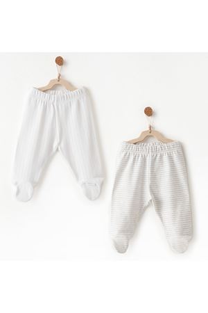 Andywawa AC26585 Hello Elephant 2li Patikli Pantolon White