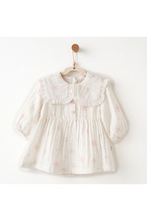 Andywawa AC26622 Lovely Day Elbise Ekru