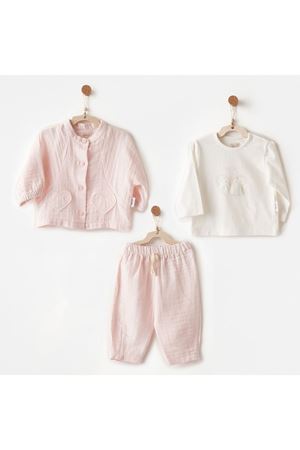 Andywawa AC26621 Lovely Day 3lü Takım Pink