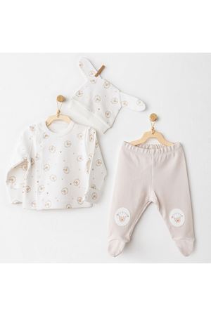 Andywawa AC26158 Tinyy Sheeps 3lü Takım Ekru