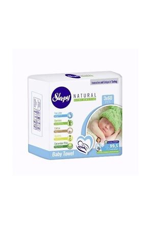 Sleepy Natural Islak Havlu Mendil 3x60 180 Yaprak