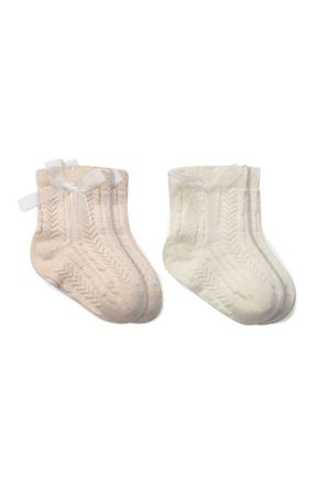 Bistyle Fiyonklu Penye Soket Çorap 2li 10149 Somon