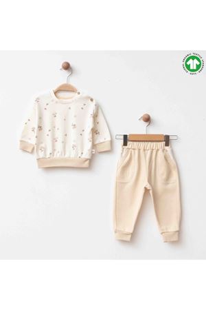 Eslenza Organik İkili Takım 2245 Ekru