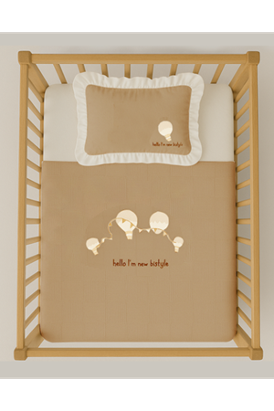 Bistyle Hello Style Baloons Pike takımı 100x150 80116 Bej