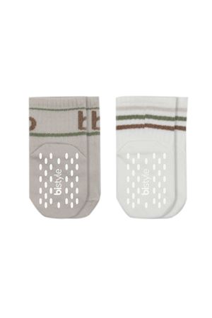 Bistyle Penye Kaymaz Soket Çorap 2li 10144 Taş Ekru