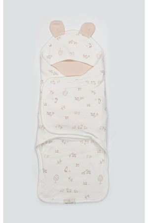 Bistyle Curly Lamb Bel Destekli Kundak 75111 Bej Mavi Ekru