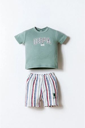 U.S. Polo Şortlu Takım USB2880 Yeşil