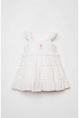 U.S. Polo Elbise USB3033 Beyaz