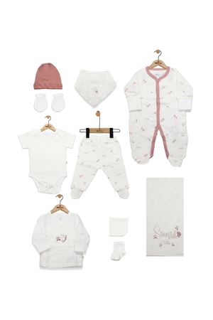 Bistyle 10lu Hastane Çıkışı Müslin Starfish Wishes 11120 Pembe