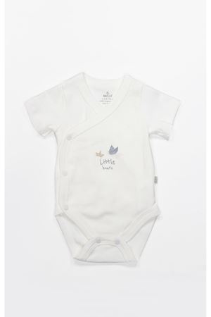 Bistyle Kruvaze Body Yarım Kol Little Boats 17152 Ekru