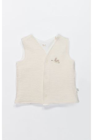 Bistyle Yelek Çift Taraflı Love You Smile 18115 Ekru