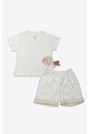 Bistyle 2li Takım Şortlu Ocean And Starfish 14148 Ekru