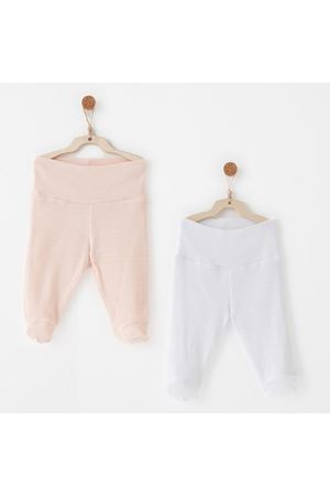 Andywawa AC26764 Special Modal 2li Pantolon Pink White