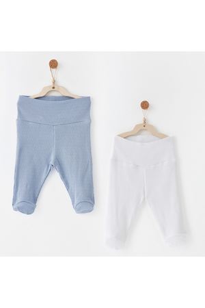 Andywawa AC26764 Special Modal 2li Pantolon Blue White