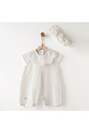 Andywawa AC26641 Baby Chic Tulum Takım Ekru