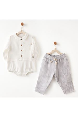 Andywawa AC26706 Gentelman 2li Takım Grey