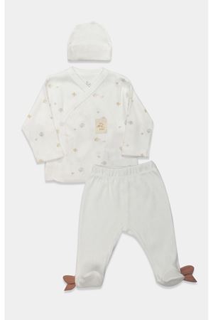 Bistyle 3lü Zıbın Takım Ocean And Starfish 13132 Ekru