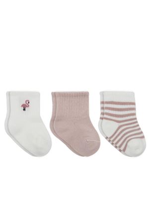Bistyle Flamingo Girl 3'lü Penye Soket Çorap 10136 Gül Kurusu