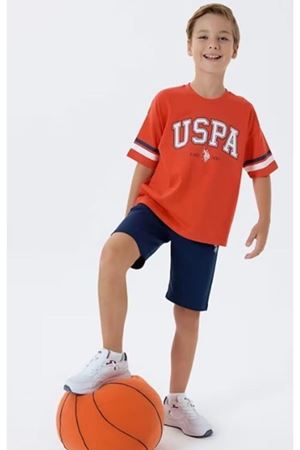 U.S. Polo Bermuda Takım US2433-4 Kırmızı