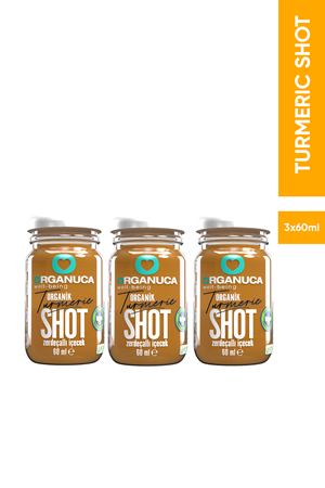 Organuca 3lü Organik Zerdeçallı İçecek Turmeric Shot 60ml