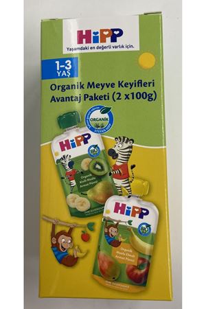Hipp Organik Meyve Keyifleri Avantaj Paketi 2x100 Gr Sarı