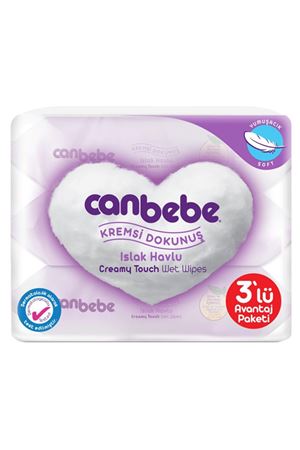 Canbebe Islak Havlu Mendil 3'Lü