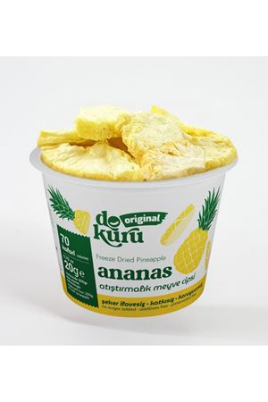 Dokuru Original Ananas Atıştırmalık Meyve Cipsi 20gr
