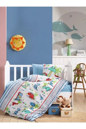 Cotton Box Flanel Bebek Nevresim Takımı Dino