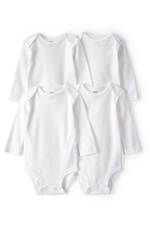 Carters Layette Bebek 4lü Beyaz Body Set LS 1L930610 Beyaz