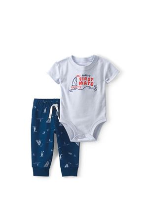 Carters Erkek Bebek Body Pantolon Set 1V070210 Mavi