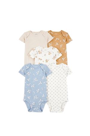 Carters Layette Kız Bebek Kısa Kollu 5li Body 1T010810 Renkli