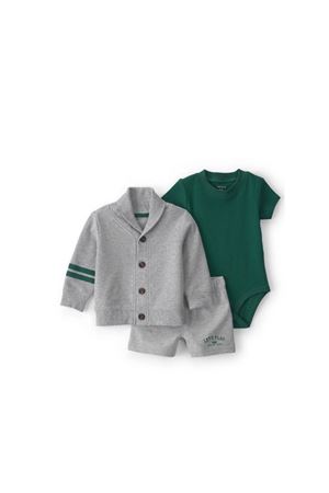 Carters Erkek Bebek Body Şort Set 1U533110 Gri