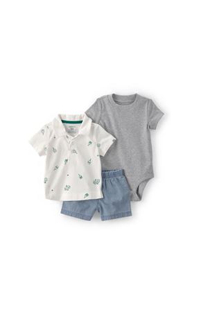 Carters Erkek Bebek Body Şort Set 1U533910 Bej