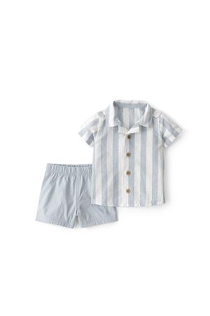 Carters Erkek Bebek Gömlek Şort Set 1U546710 Mavi