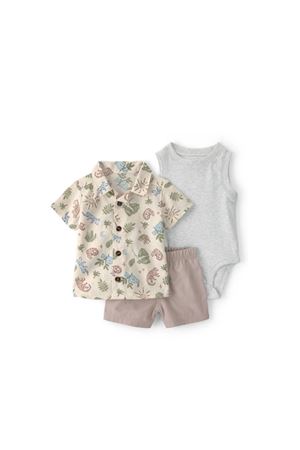 Carters Erkek Bebek Gömlek Şort Set 1U585410 Renkli