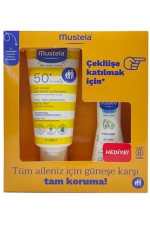 Mustela Güneş Kremi 200 ml + 100 ml Vücut Losyonu