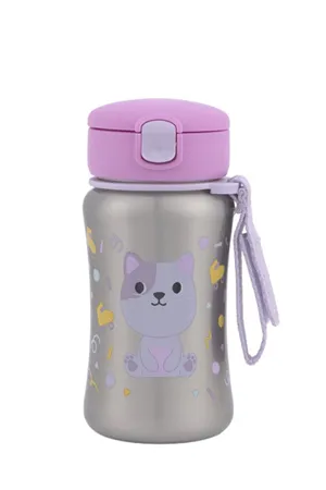 Skip Hop Besties Squad Paslanmaz Çelik Pipetli Suluk Kedi