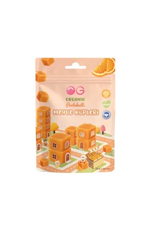 OG Natural Organik Portakallı Meyve Küpleri 30gr