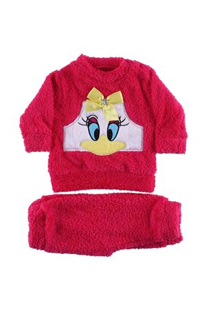 Kız Bebek Fuşya Ördekli Welsoft 2'li Peluş Takım