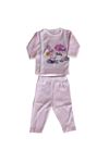 Kız Bebek Pembe Bebek Arabalı 3'lü Pijama Takımı