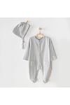 Andywawa AC23651 Modal Bebe Tulum Takım Grey