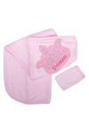 Pembe Princess Taçlı Havlu Lif Set
