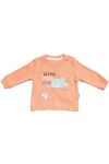 Erkek Bebek Ekru Turuncu Little Dinolu Baskılı 2'li Body Set